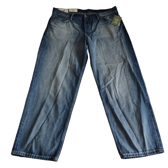 NWT H&M Ample Loose 38/32 Men's Blue Jeans - Picture 4 of 14